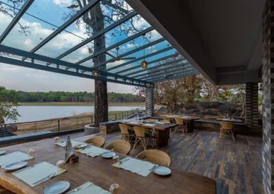 Riverwoods Kanha Tilao Restaurant View