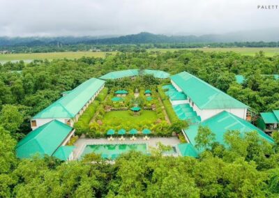 Borgos Resort Kaziranga Aerial View