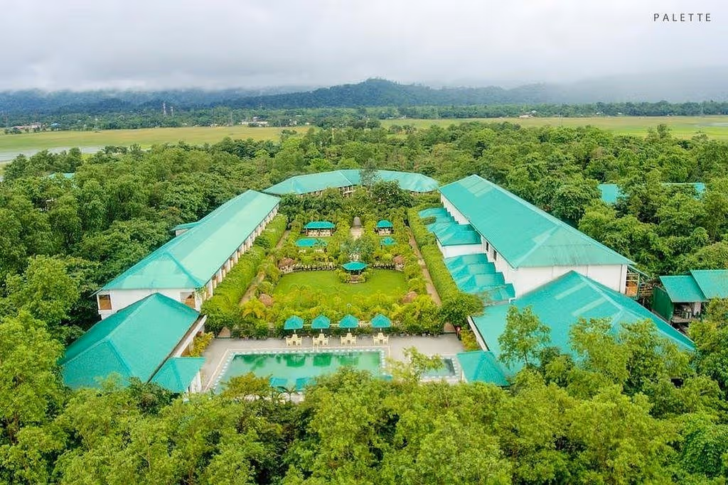 Borgos Resort Kaziranga Aerial View