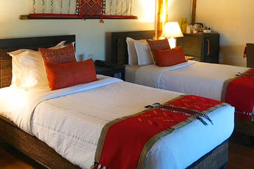 Diphlu River Lodge Twin Bedroom