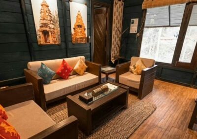 Tendu Leaf Jungle Resort Seating Area