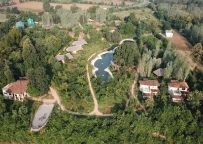Tendu Leaf Jungle Resort Aerial View