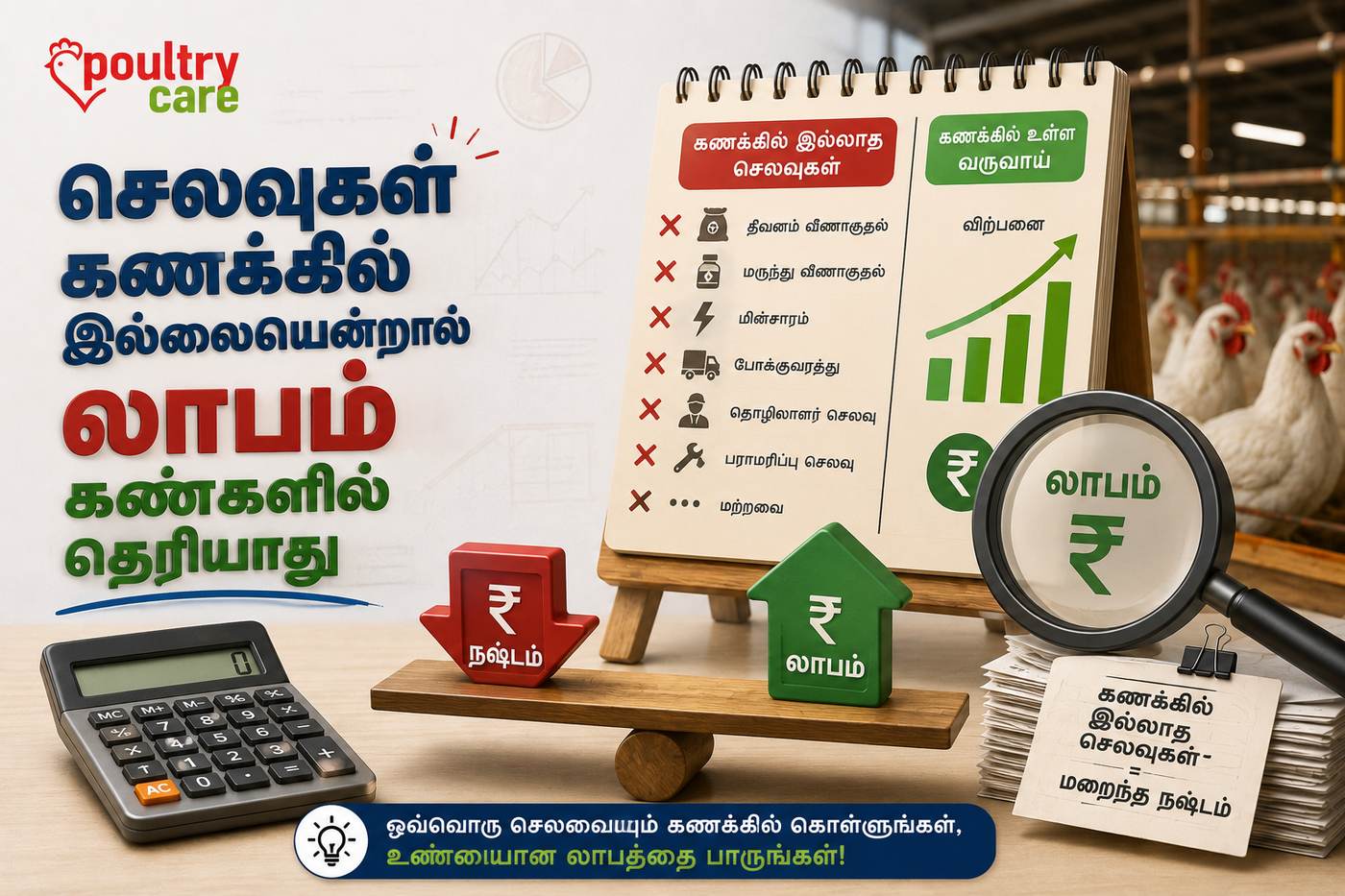 செலவுகள் கணக்கில் இல்லையென்றால் லாபம் கண்களில் தெரியாது
