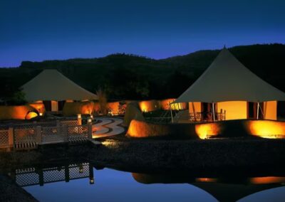 The Oberoi Vanyavilas Exterior View At Night
