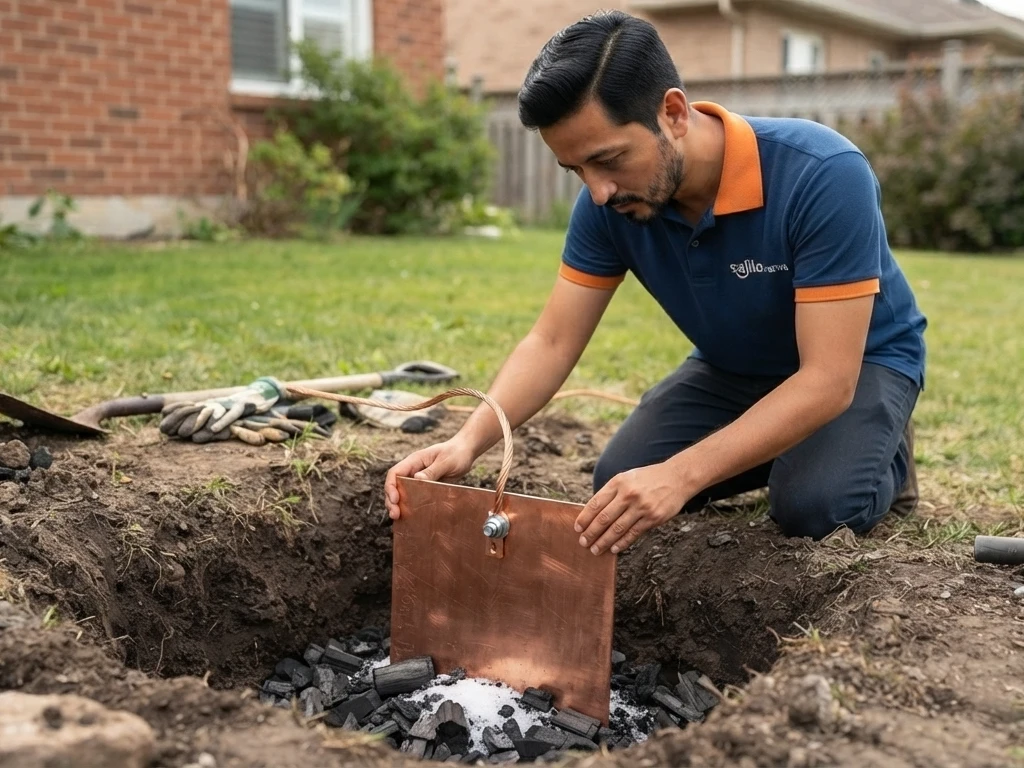 Plate Earthing Installation