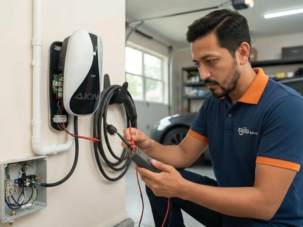 3KW Home EV Charger Installation without earthing