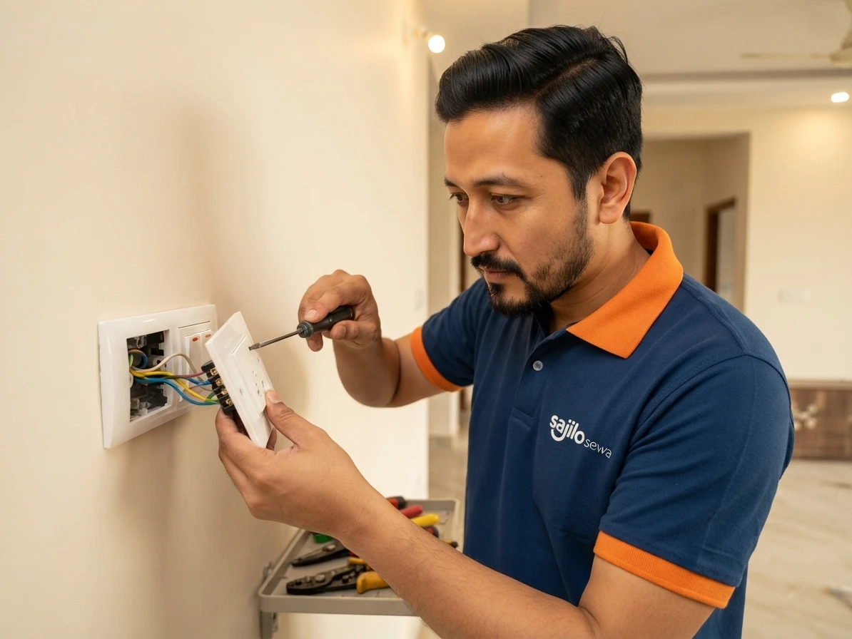 Modular Power Socket Installation