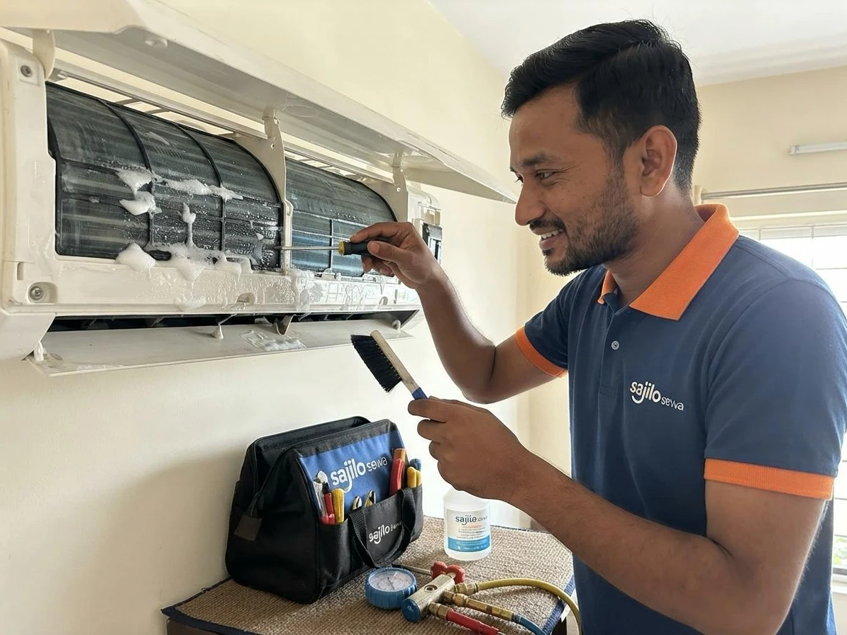 Wall Mounted AC Standard Servicing (1-2 Ton)