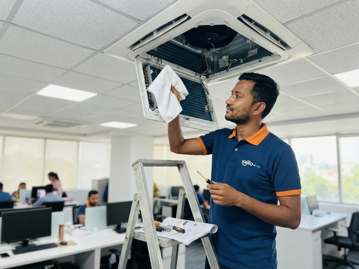 Ceiling Cassette AC Standard Servicing (1-2 Ton)