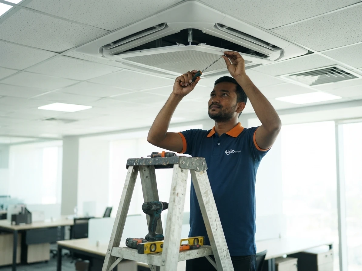 Ceiling Cassette AC Installation