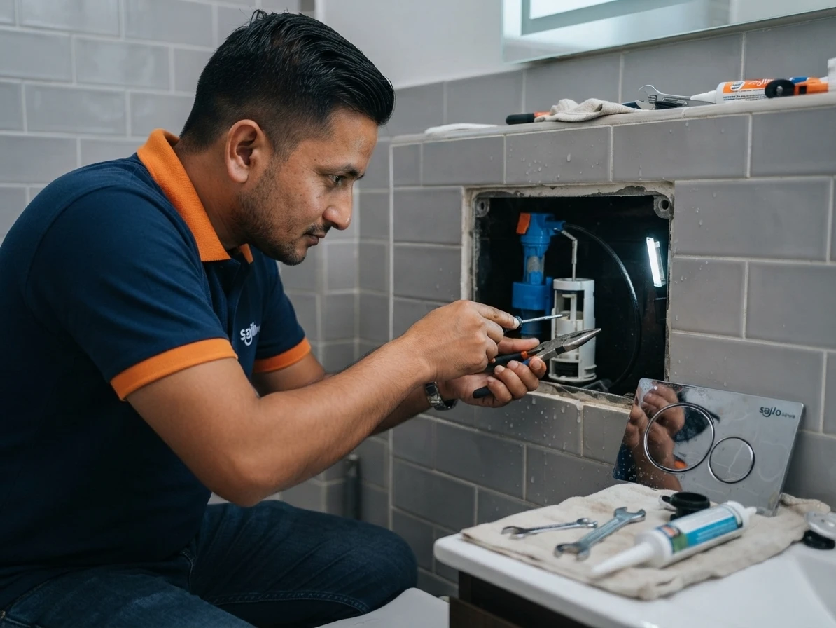 Concealed Flush tank repair- Kathmandu