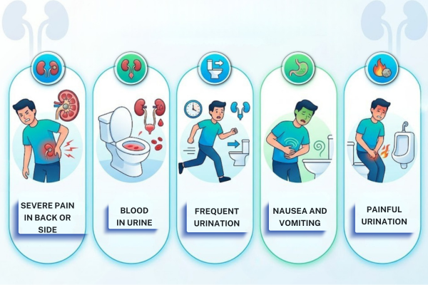 Know the symptoms of kidney stone at Multispeciality hospital Mumbai.