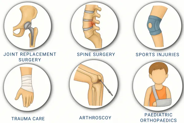 Get Orthopedics treatments by Highly skilled orthopedic doctors in Mumbai at Bombay Hospital for orthopedic injuries & spine conditions.