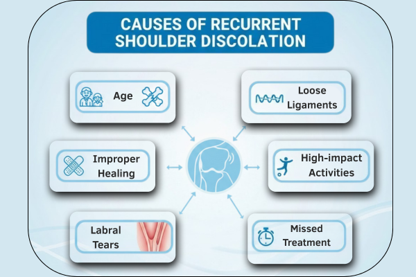 Causes of Recurrent Shoulder Dislocation treated by Dr. Chintan Desai