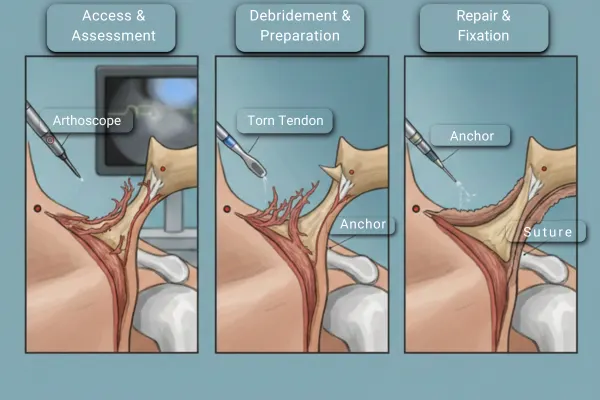 Process of Rotator cuff Repair Surgery in Mumbai by Dr. Chintan Desai.