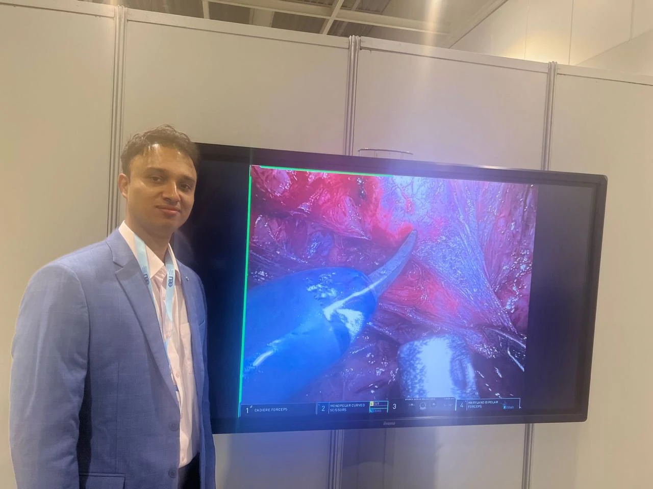 Dr. Shyam Mohan with Robotic Surgical System