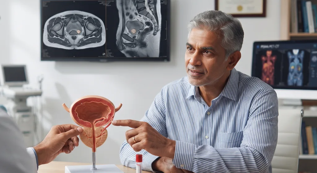 Prostate MRI scan used in prostate cancer assessment