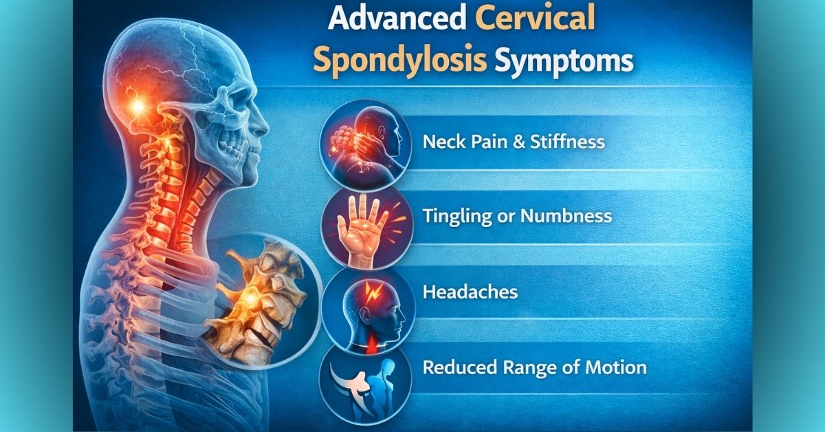 Learn about advanced cervical spondylosis symptoms in Mumbai