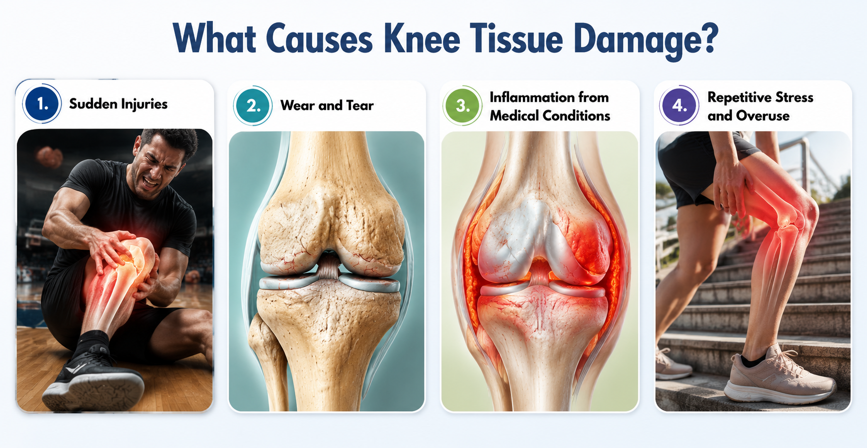 Why Does Knee Tissue Damage Happen and How Can It Be Managed