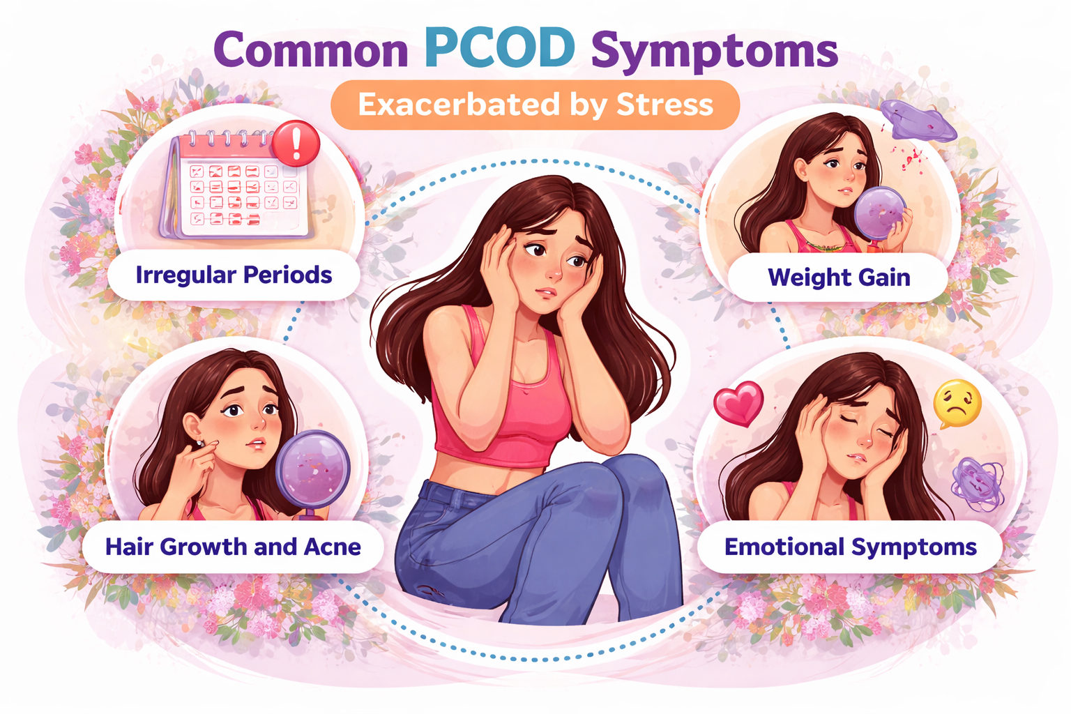 Common PCOD Symptoms Exacerbated by Stress