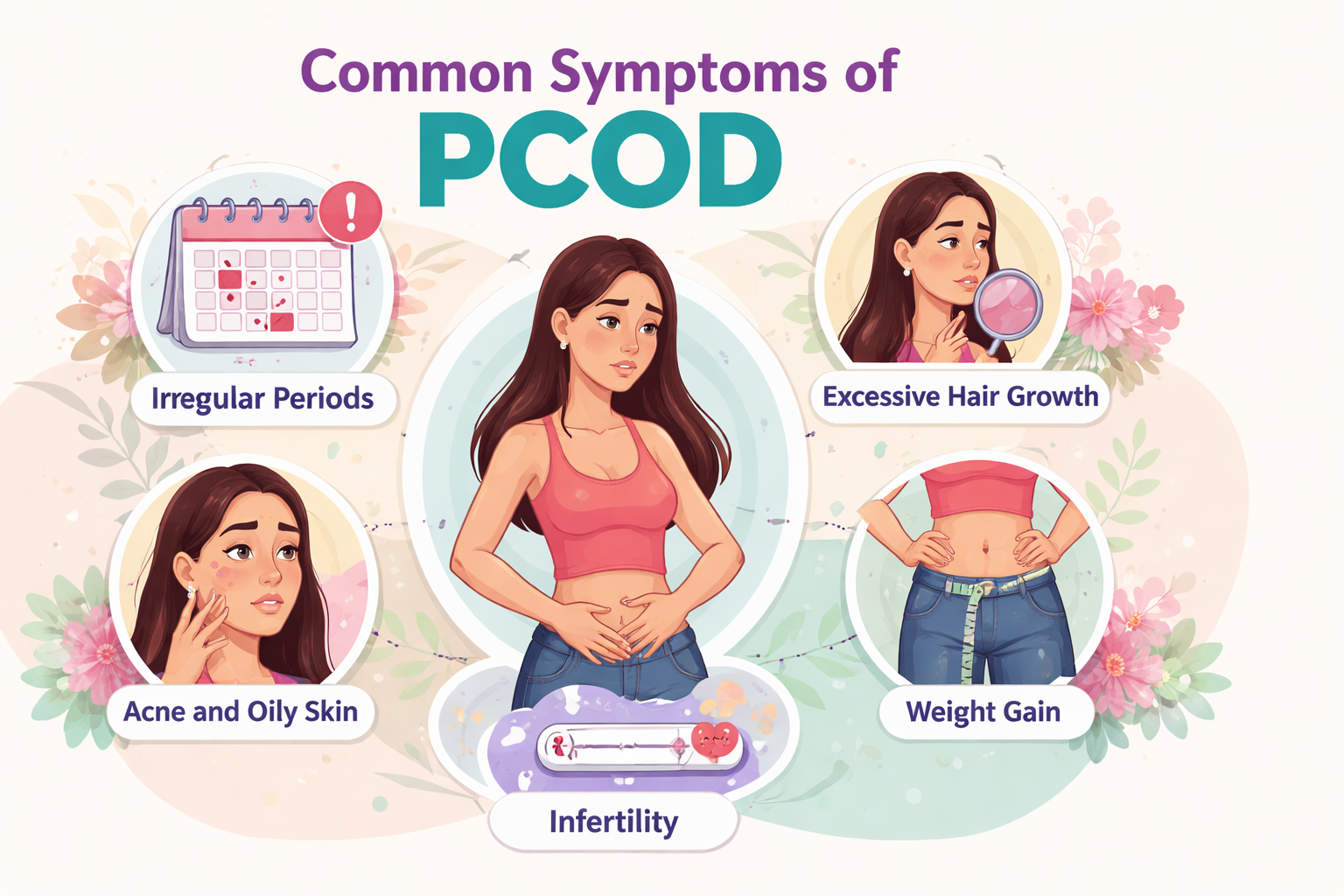 Common Symptoms of PCOD