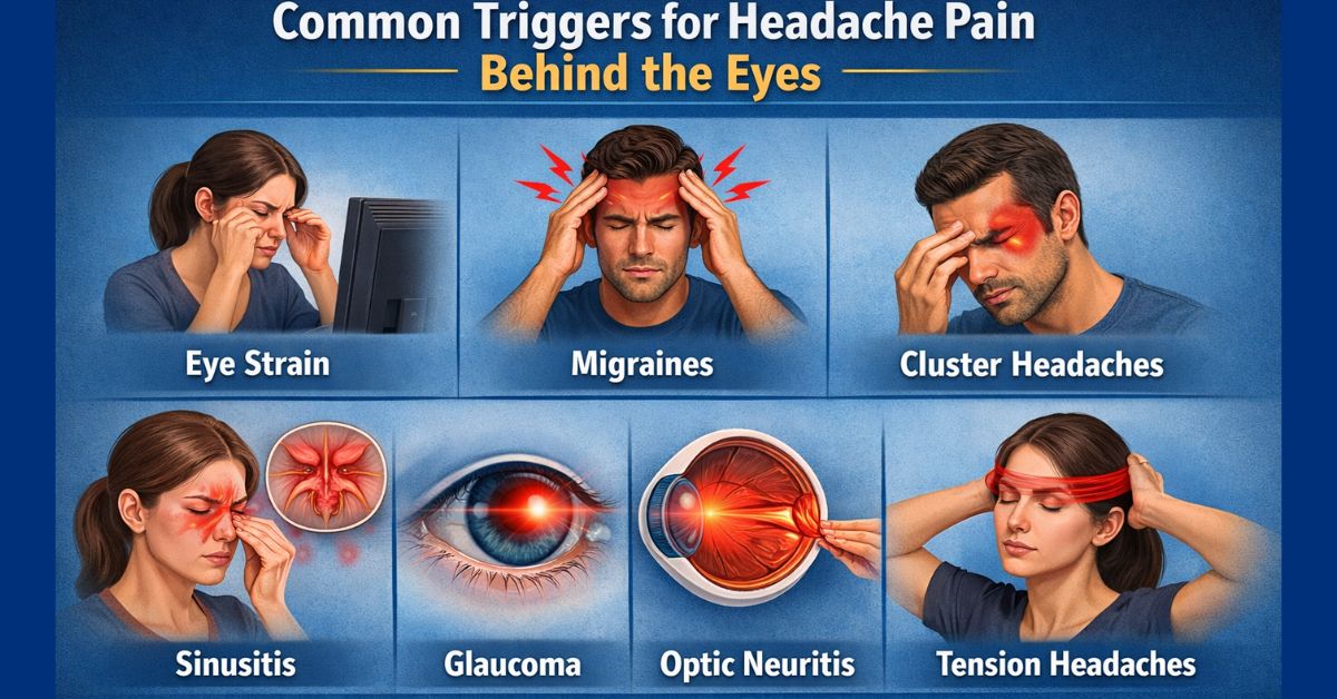 Common Triggers for Headache Pain Behind the Eyes