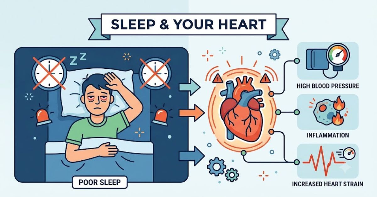 Poor sleep affecting heart health explained by cardiologist in Mumbai at Bombay Hospital