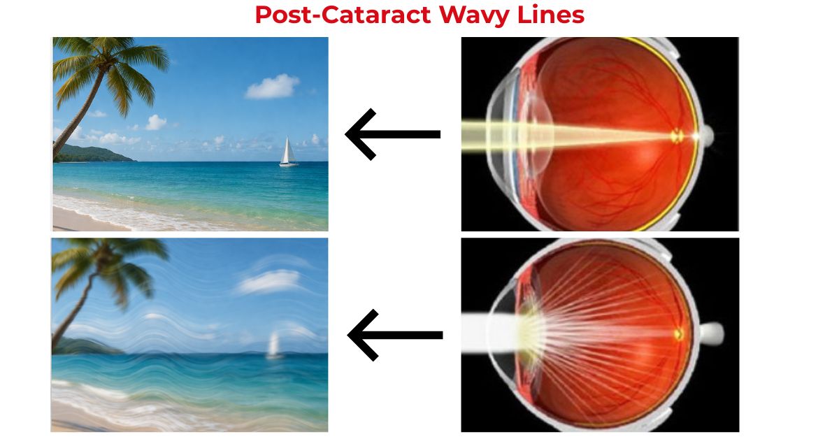 Post-Cataract Wavy Lines