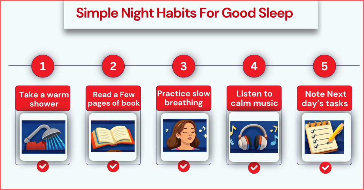 Create a Relaxing Night Routine for good sleep