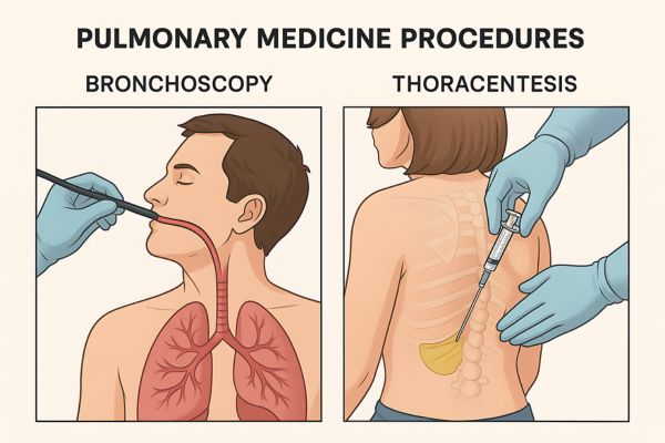 Procedure in pulmonary medicine at Bombay Hospital in Mumbai