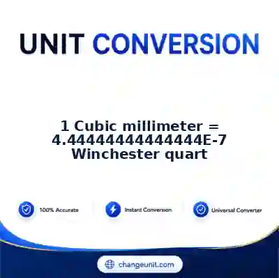 convert-from-cubic-millimeter-to-winchester-quart - The Best Free Converter