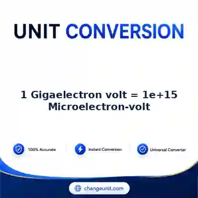 convert-from-gigaelectron-volt-to-microelectron-volt - The Best Free Converter