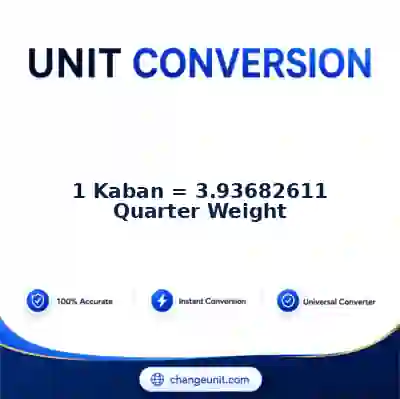 convert-from-kaban-to-quarter-weight - The Best Free Converter