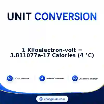 convert-from-kiloelectron-volt-to-calories-4-c - The Best Free Converter
