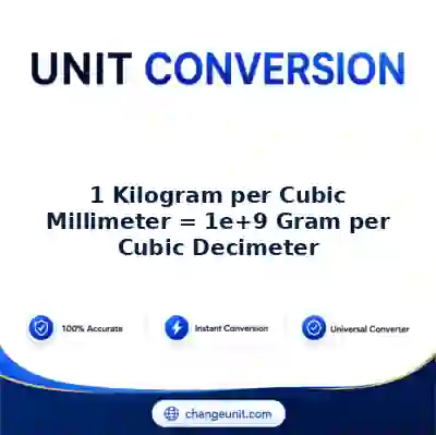 convert-from-kilogram-per-cubic-millimeter-to-gram-per-cubic-decimeter - The Best Free Converter