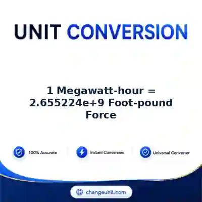 convert-from-megawatt-hour-to-foot-pound-force - The Best Free Converter