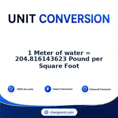 convert-from-meter-of-water-to-pound-per-square-foot - The Best Free Converter