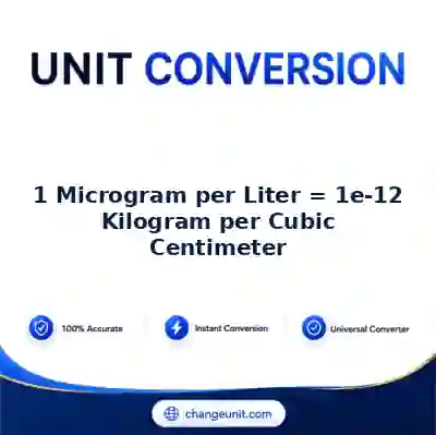 convert-from-microgram-per-liter-to-kilogram-per-cubic-centimeter - The Best Free Converter
