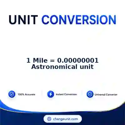 convert-from-mile-to-astronomical-unit - The Best Free Converter