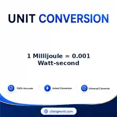 convert-from-millijoule-to-watt-second - The Best Free Converter