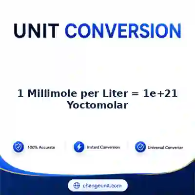 convert-from-millimole-per-liter-to-yoctomolar - The Best Free Converter