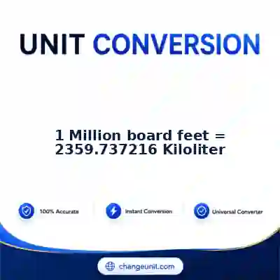 convert-from-million-board-feet-to-kiloliter - The Best Free Converter