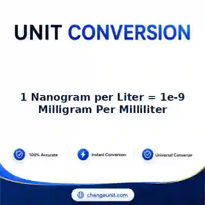 convert-from-nanogram-per-liter-to-milligram-per-milliliter - The Best Free Converter