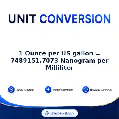convert-from-ounce-per-us-gallon-to-nanogram-per-milliliter - The Best Free Converter