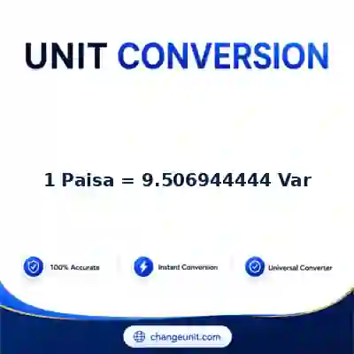 convert-from-paisa-to-var - The Best Free Converter