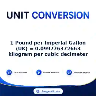 convert-from-pound-per-imperial-gallon-uk-to-kilogram-per-cubic-decimeter - The Best Free Converter