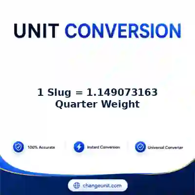 convert-from-slug-to-quarter-weight - The Best Free Converter