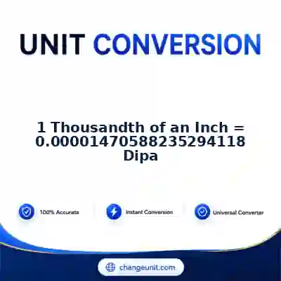 convert-from-thousandth-of-an-inch-to-dipa - The Best Free Converter