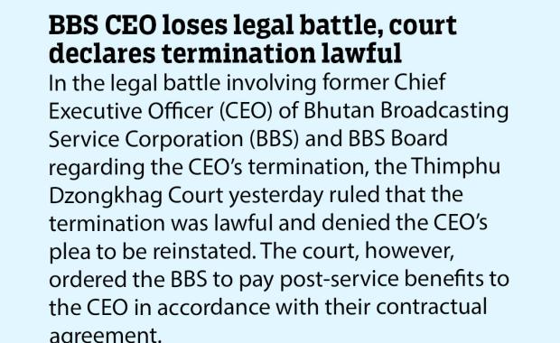 BBS CEO loses legal battle, court declares termination lawful