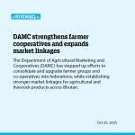 DAMC strengthens farmer cooperatives and expands market linkages
